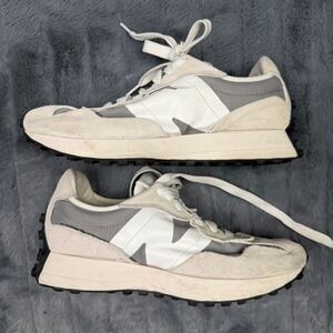 New Balance 327 Sea Salt Moonbeam Mens 9 Sneakers U327WED White Grey Suede Shoes